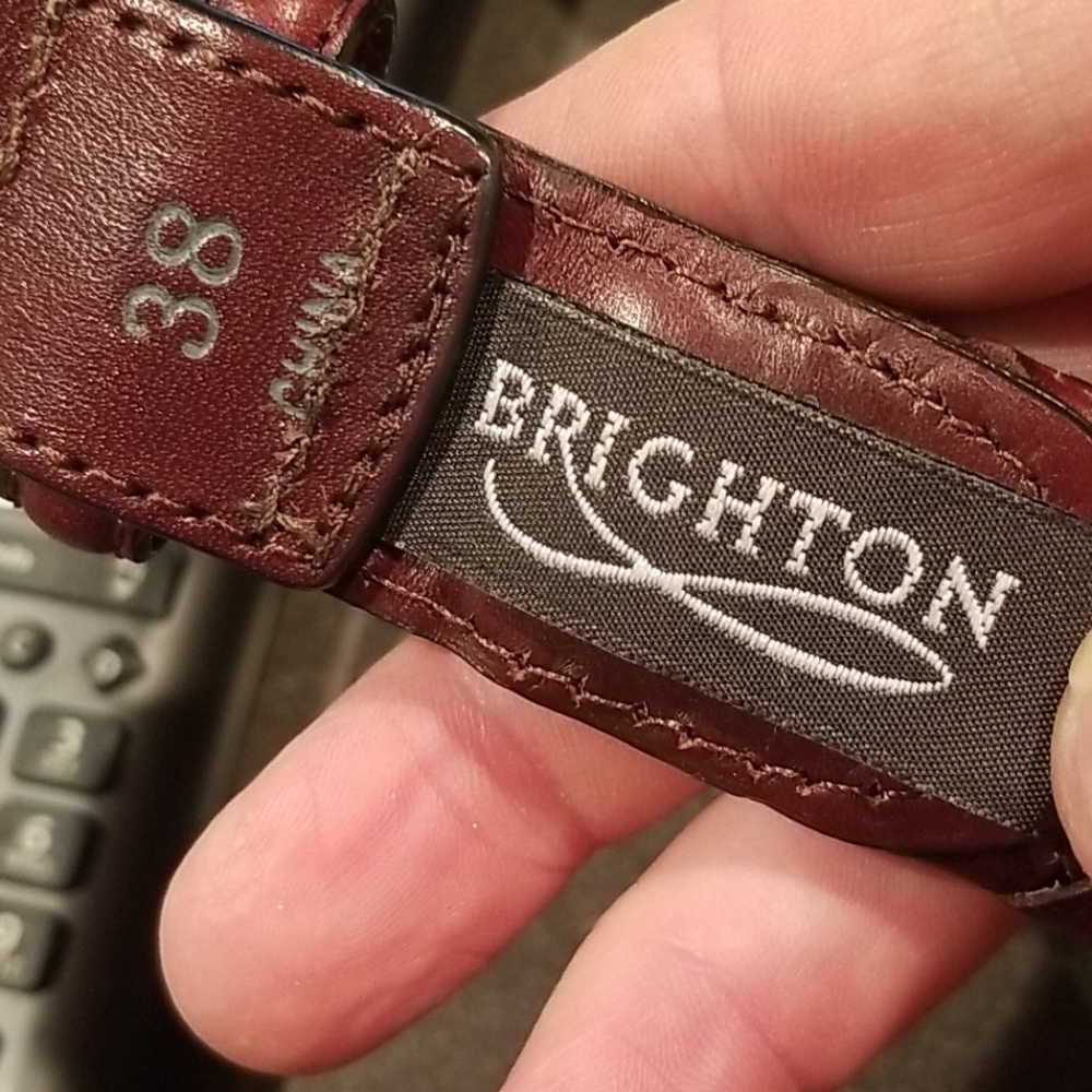Brighton mens belt 38 great condition